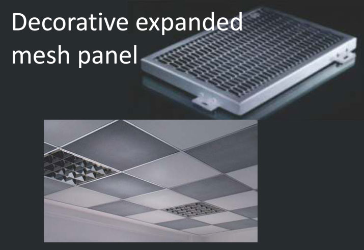 Decorative mesh panel