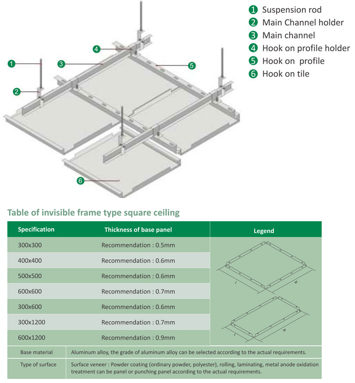 Hook On Ceiling installation