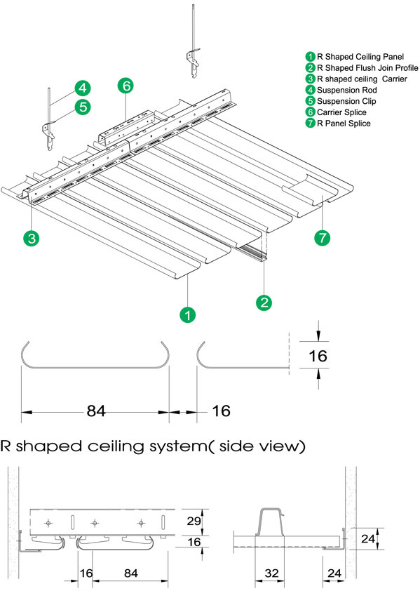 Rstrip Ceiling installation