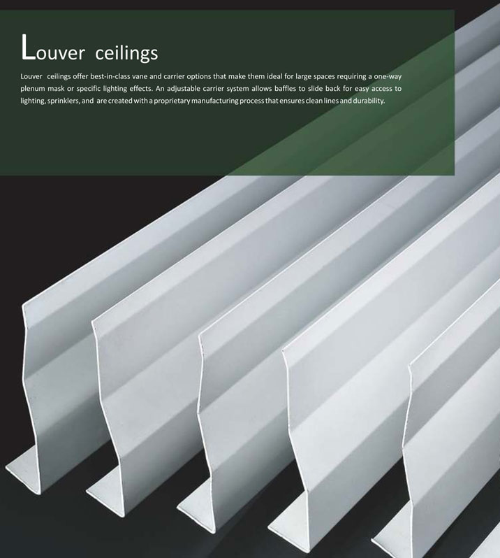 Louver ceilings